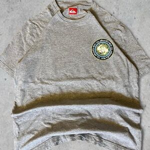 Quiksilver Heather Gray Logo Tee